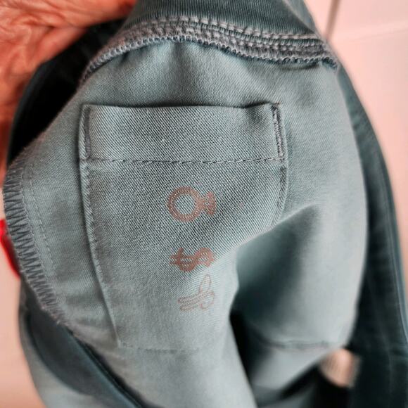 Figs High Waisted Zamora Jogger Scrub Pants Women's Medium Petite Hydrogreen - Picture 11 of 11